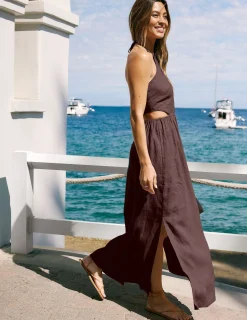 SoftWash Linen Halter Dress