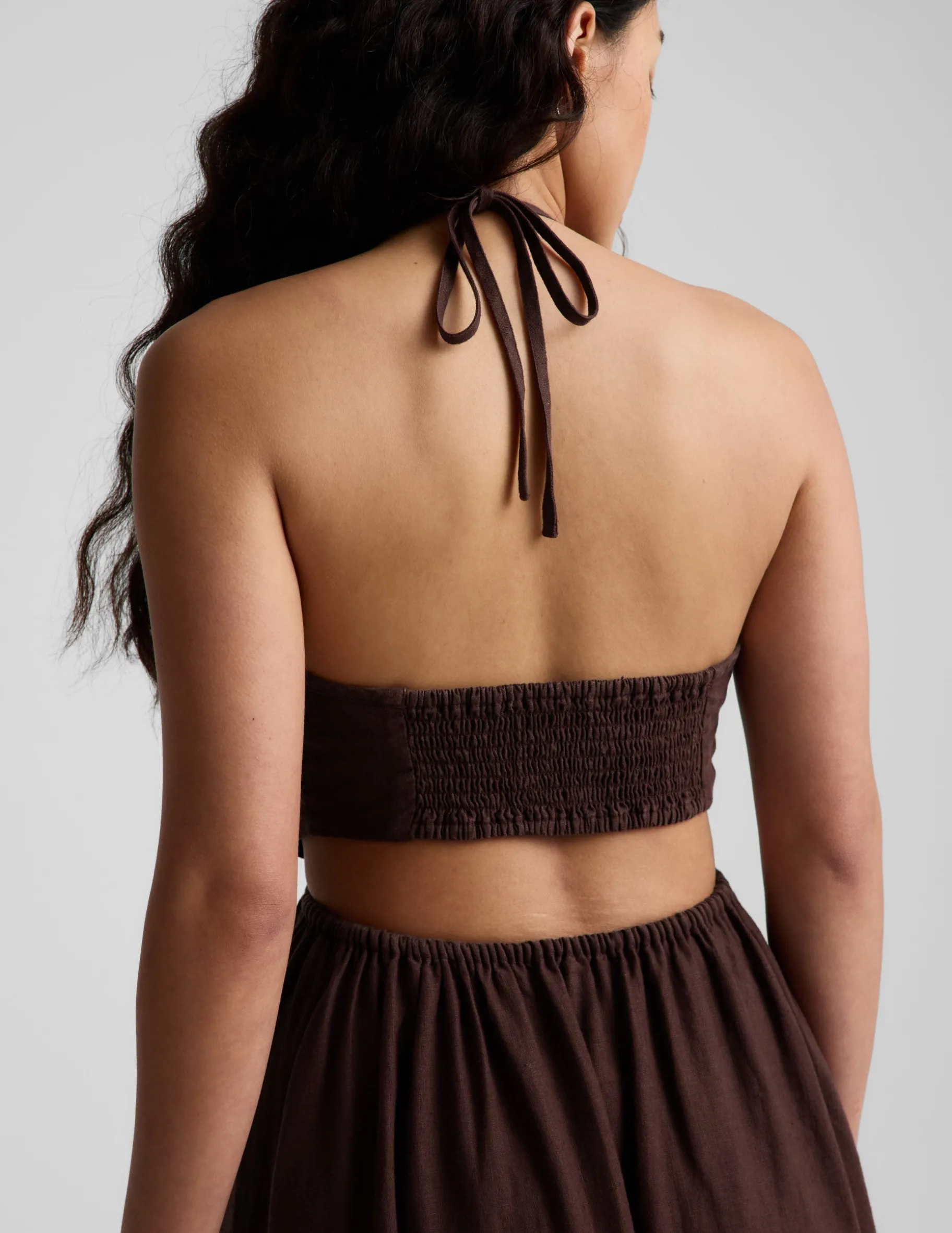 SoftWash Linen Halter Dress