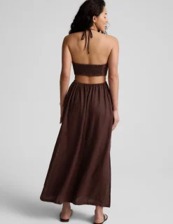 SoftWash Linen Halter Dress