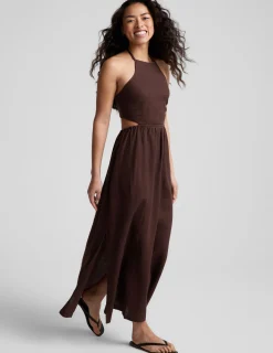 SoftWash Linen Halter Dress