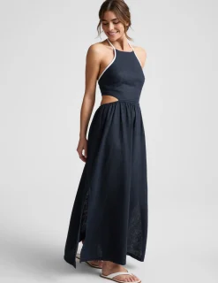 SoftWash Linen Halter Dress