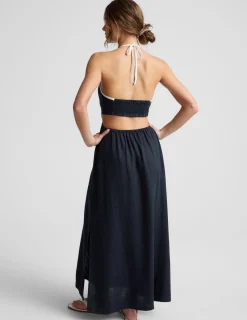 SoftWash Linen Halter Dress