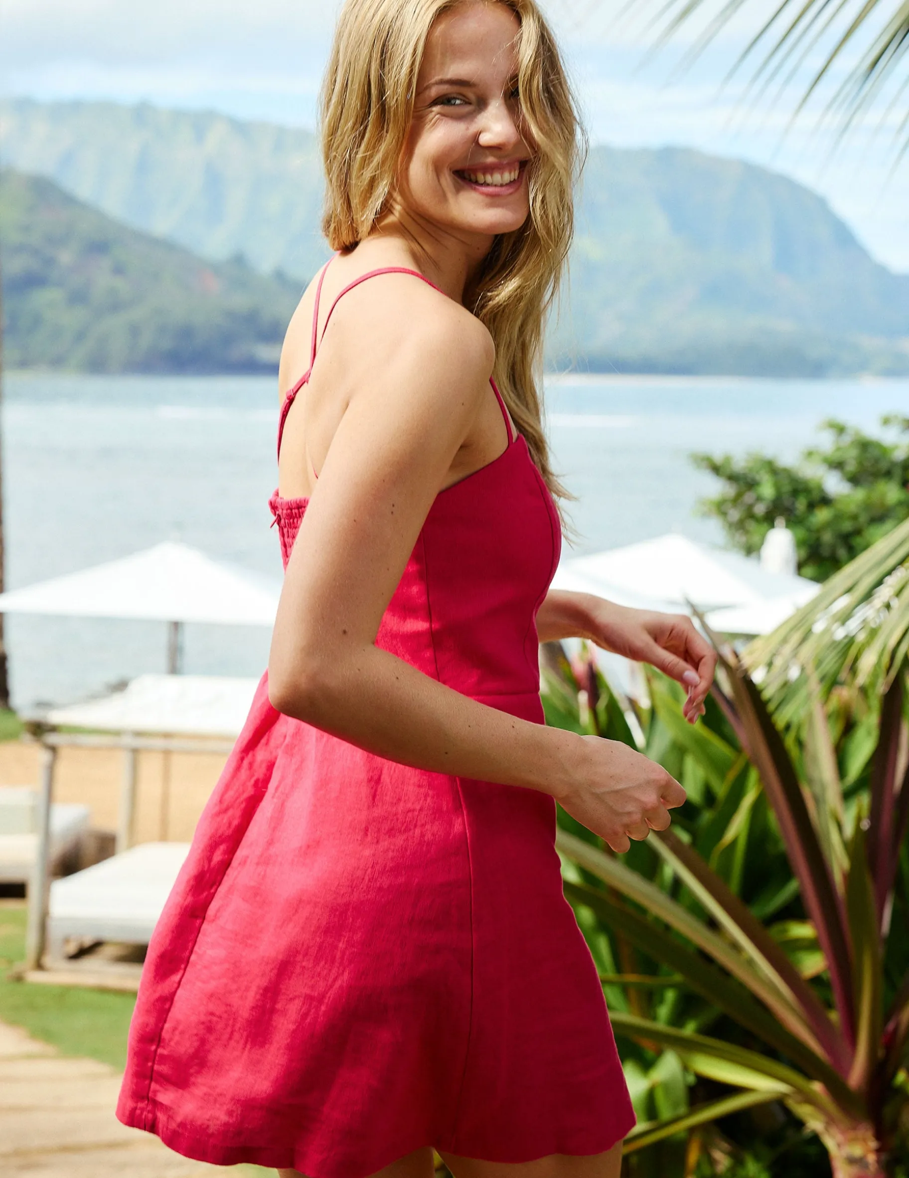 SoftWash Linen Seaside Mini Dress