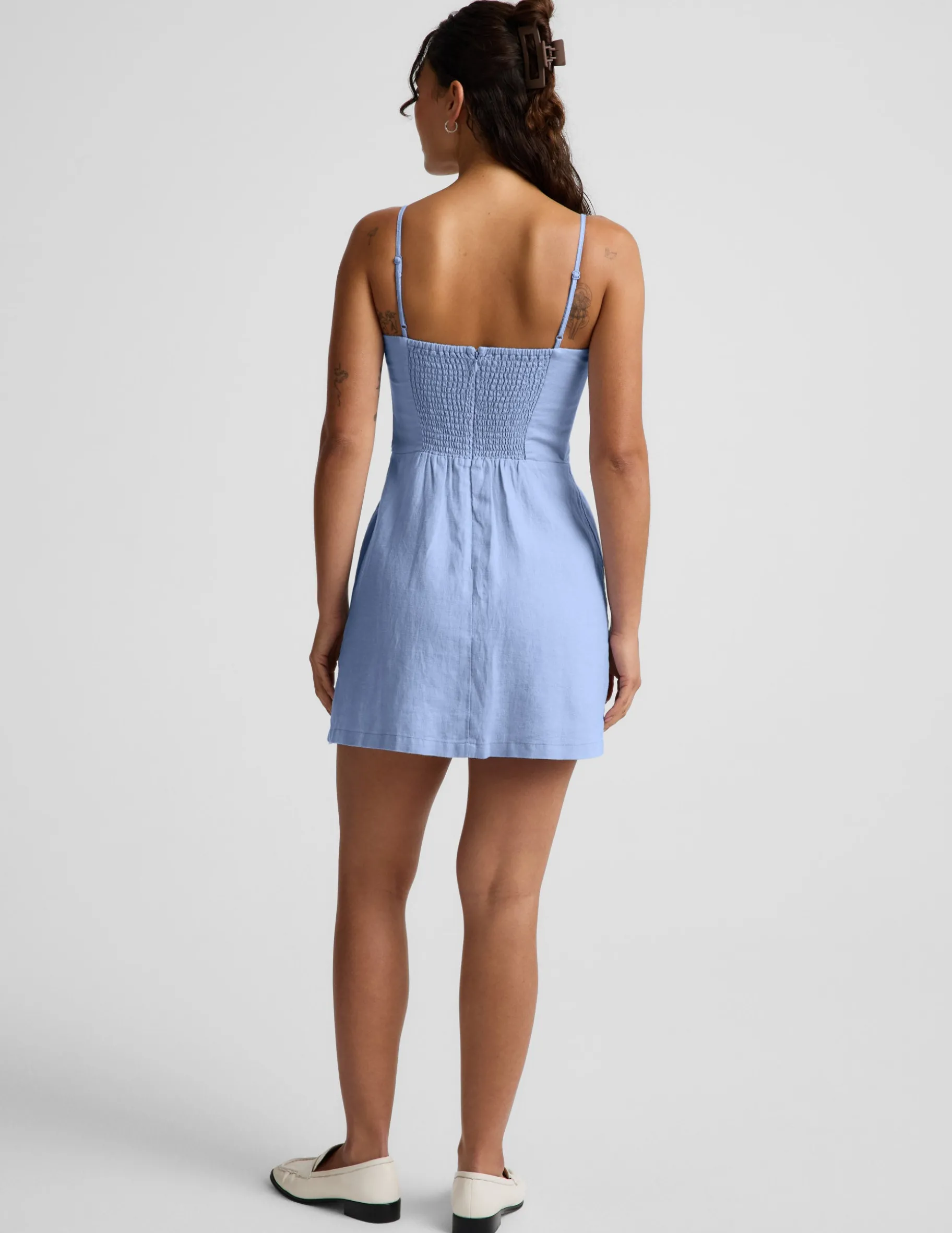 SoftWash Linen Seaside Mini Dress
