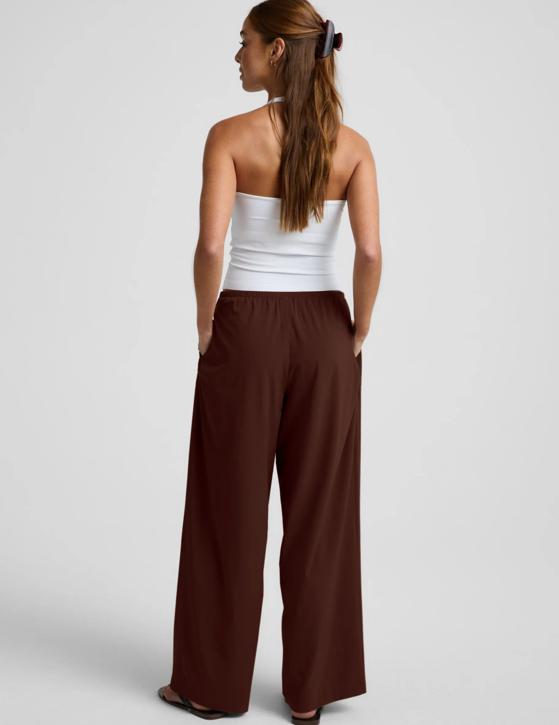 Solstice Drawstring Wide Leg Pant 29"