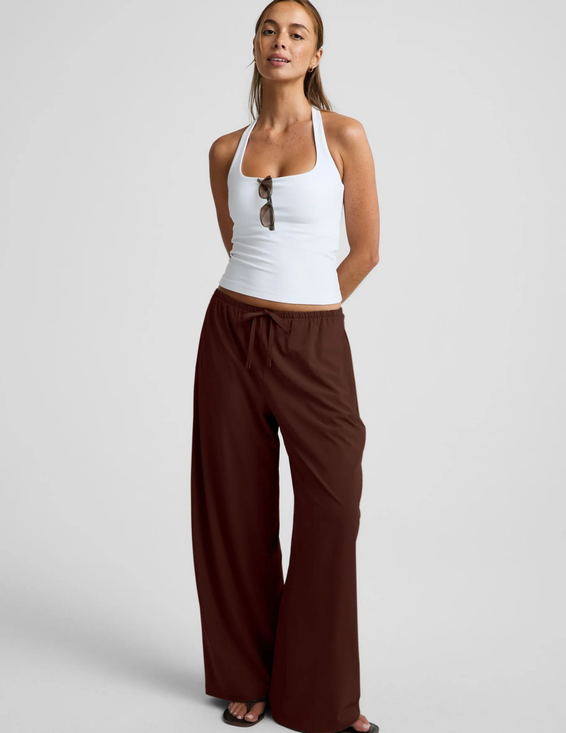 Solstice Drawstring Wide Leg Pant 29"