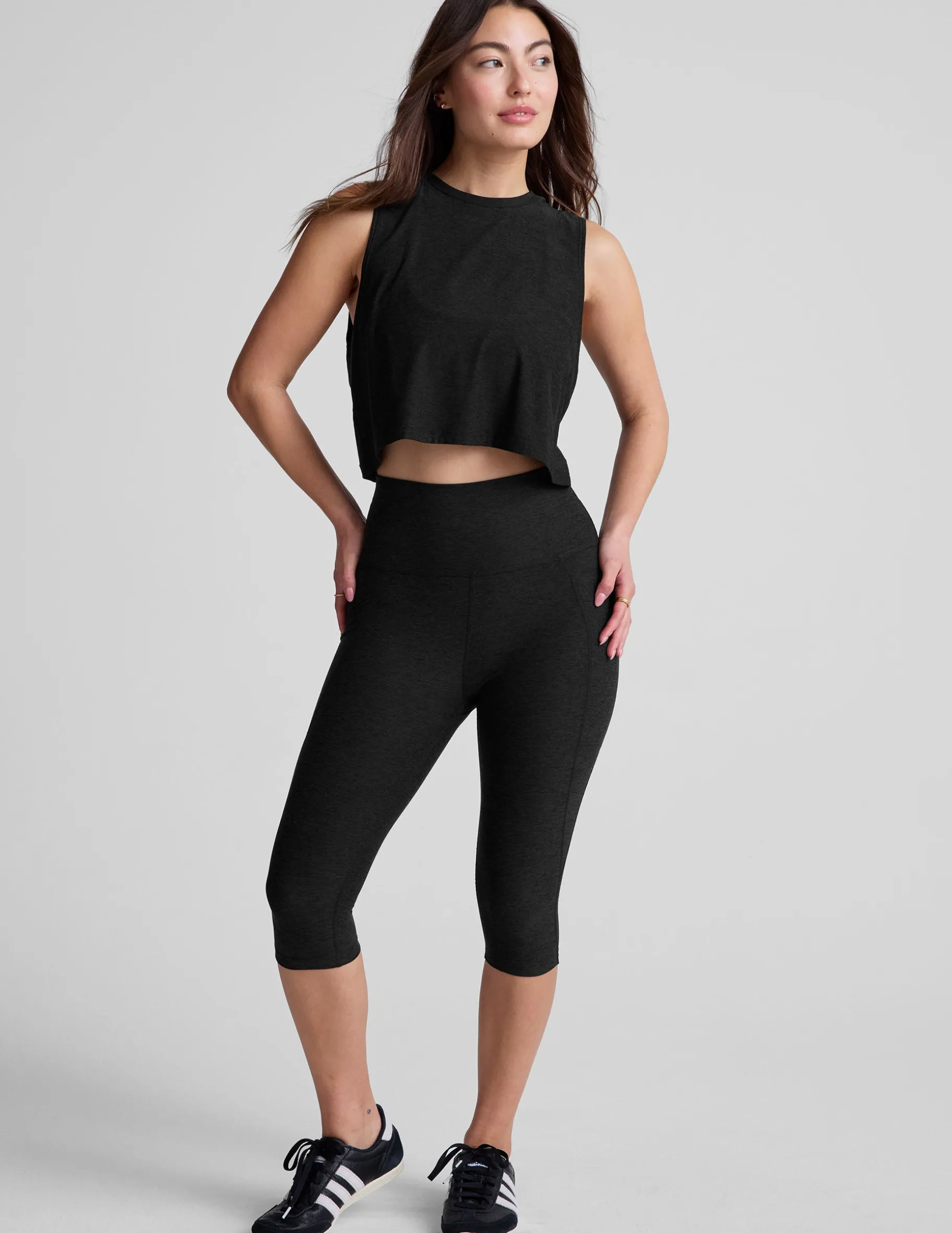 Spacedye™ High Waisted Pocket Pedal Pusher Legging