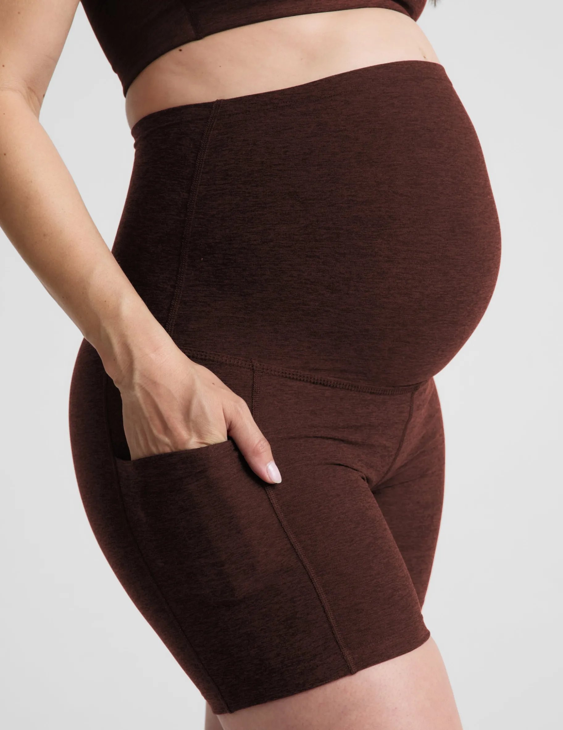 Spacedye™ Keep Pace 5" Maternity Pocket Biker Short