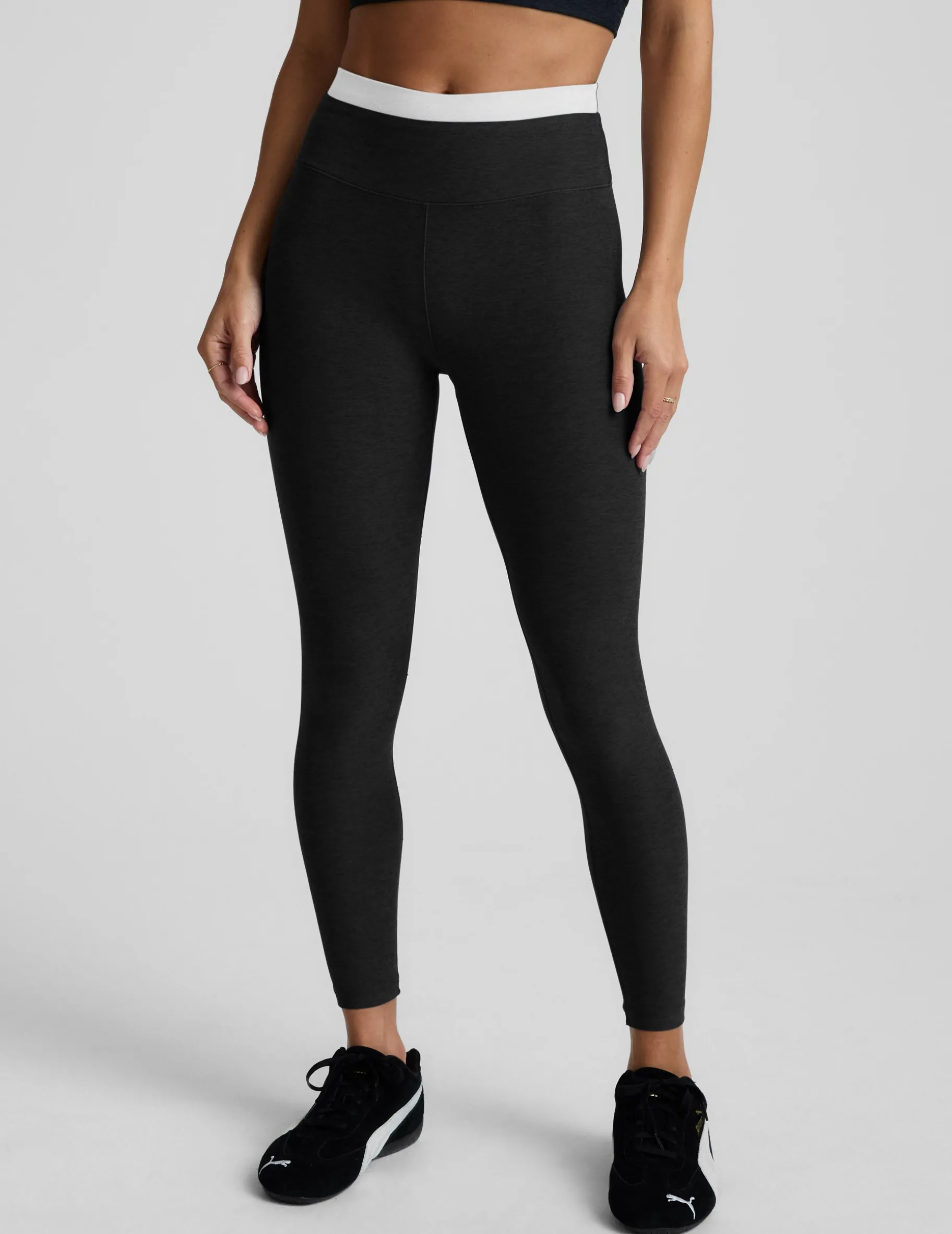 Spacedye™ Layered High Waisted Midi Legging