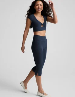 Spacedye™ Mid-Rise Slit Pedal Pusher Legging