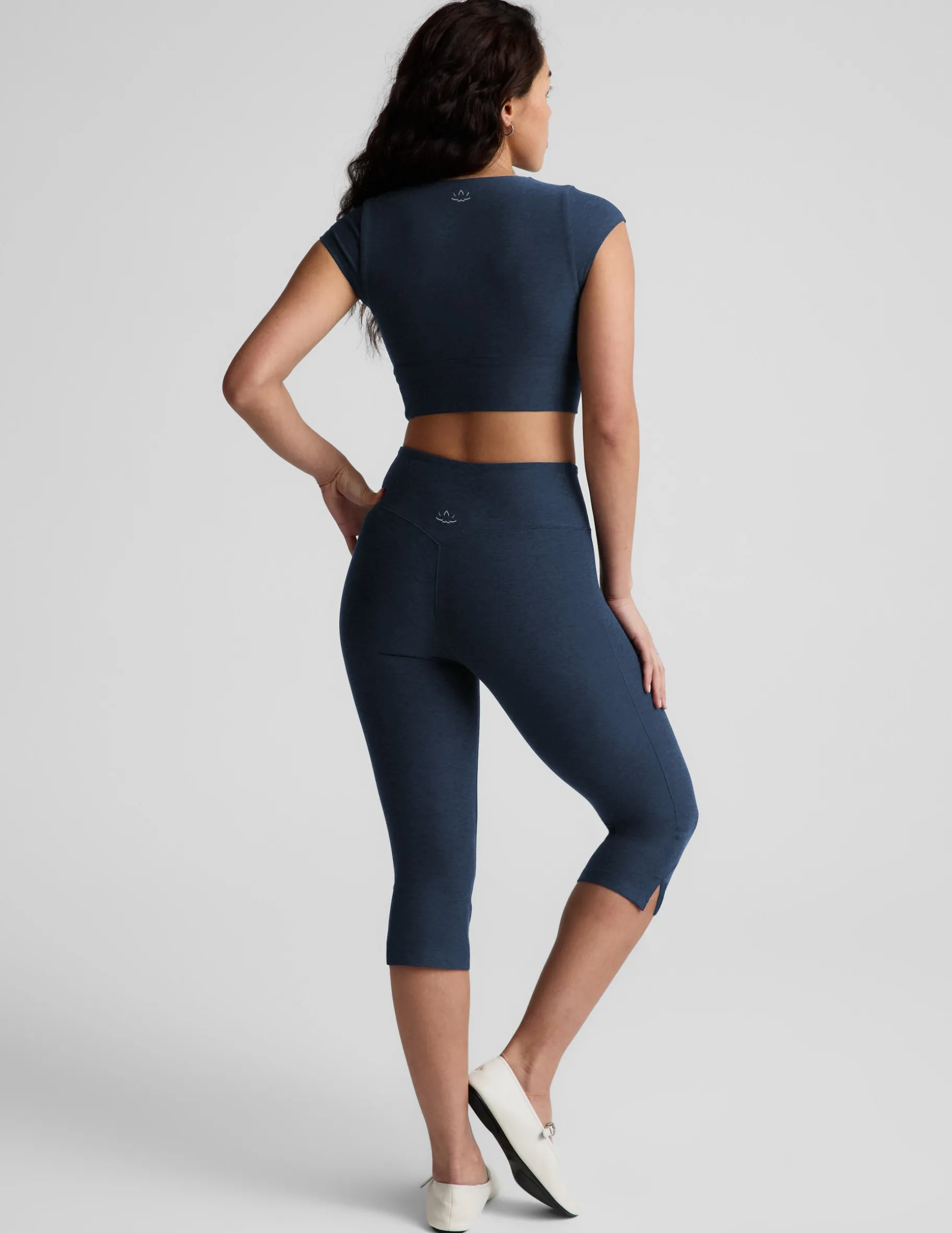 Spacedye™ Mid-Rise Slit Pedal Pusher Legging