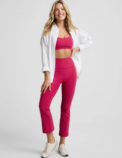 Spacedye™ Pintuck Kick Flare High Waisted Pant