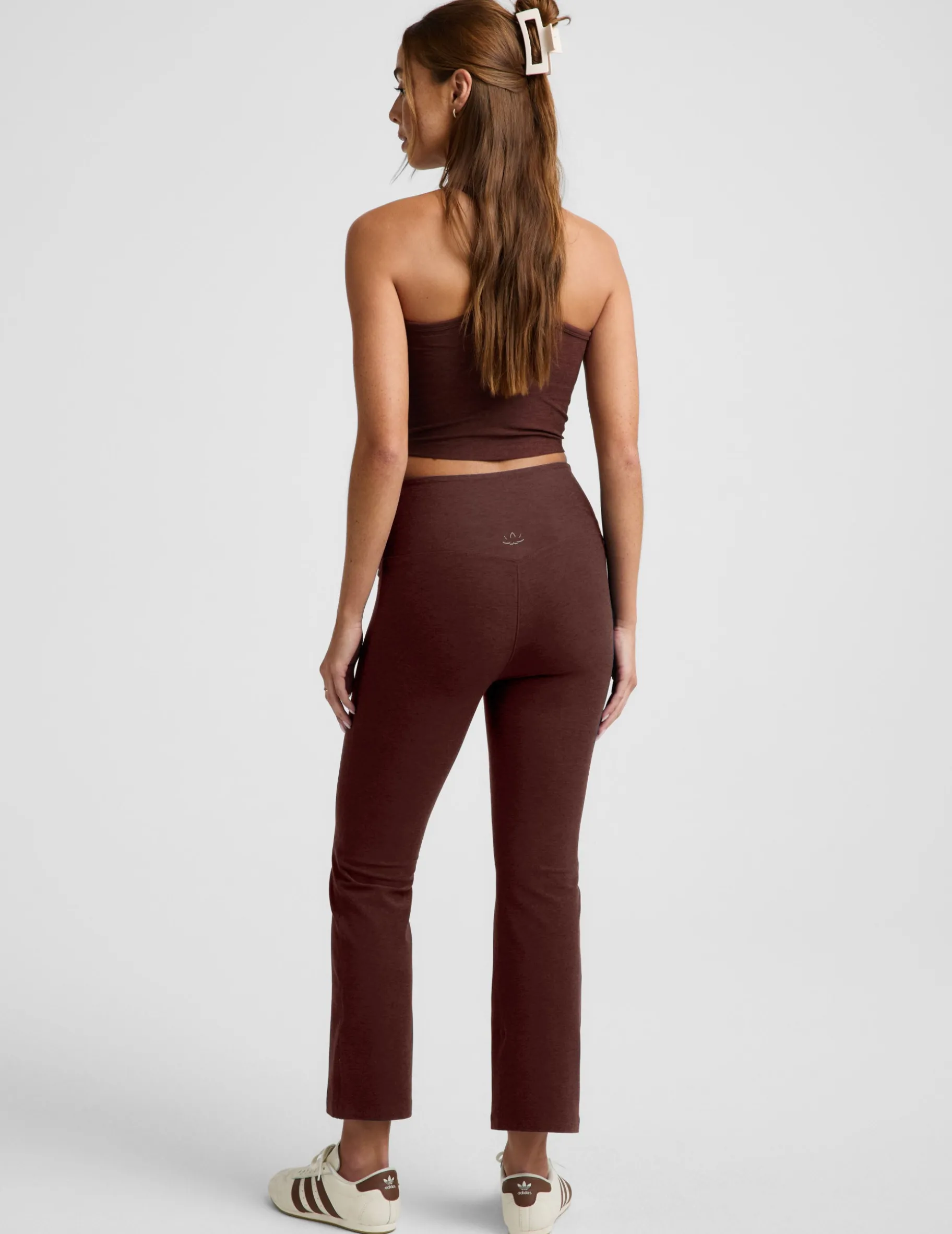 Spacedye™ Pintuck Kick Flare High Waisted Pant