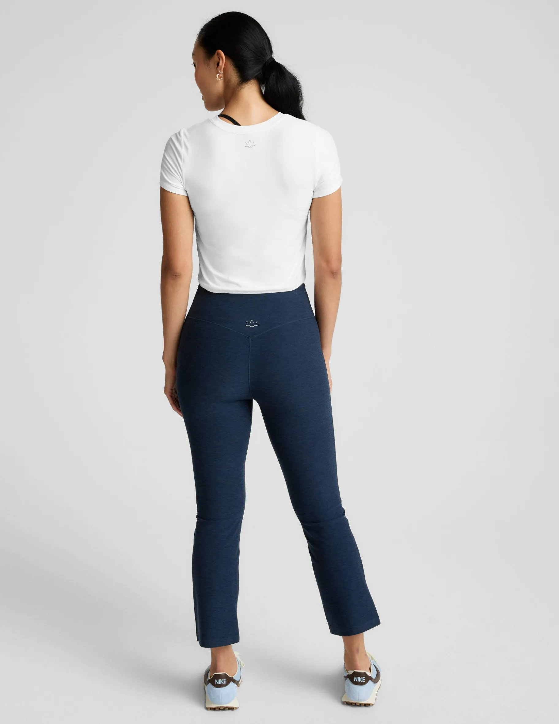 Spacedye™ Pintuck Kick Flare High Waisted Pant