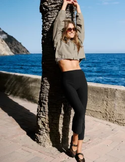 Spacedye™ Pintuck Kick Flare High Waisted Pant
