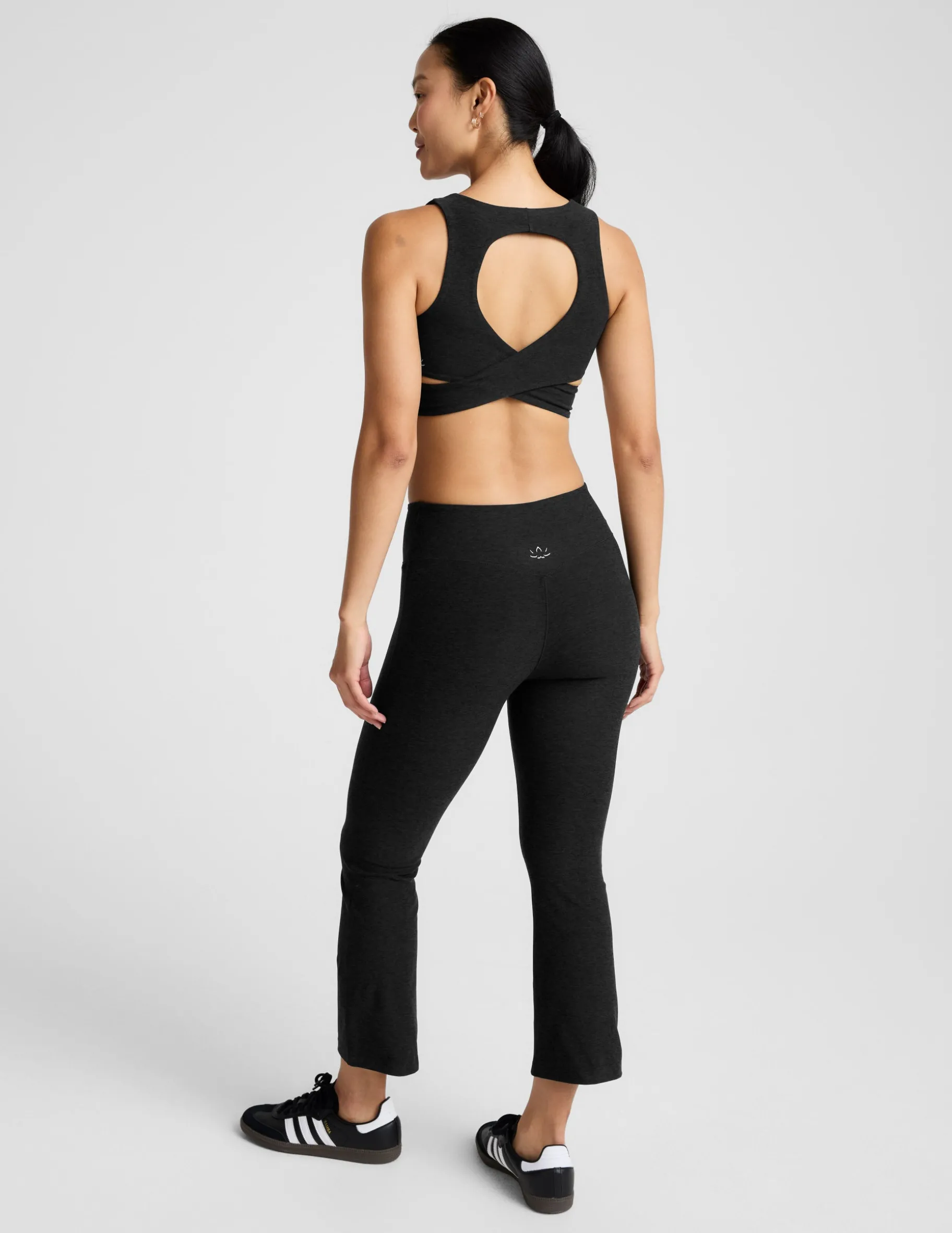 Spacedye™ Pintuck Kick Flare High Waisted Pant