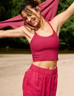 Spacedye™ Slim Racerback Cropped Tank