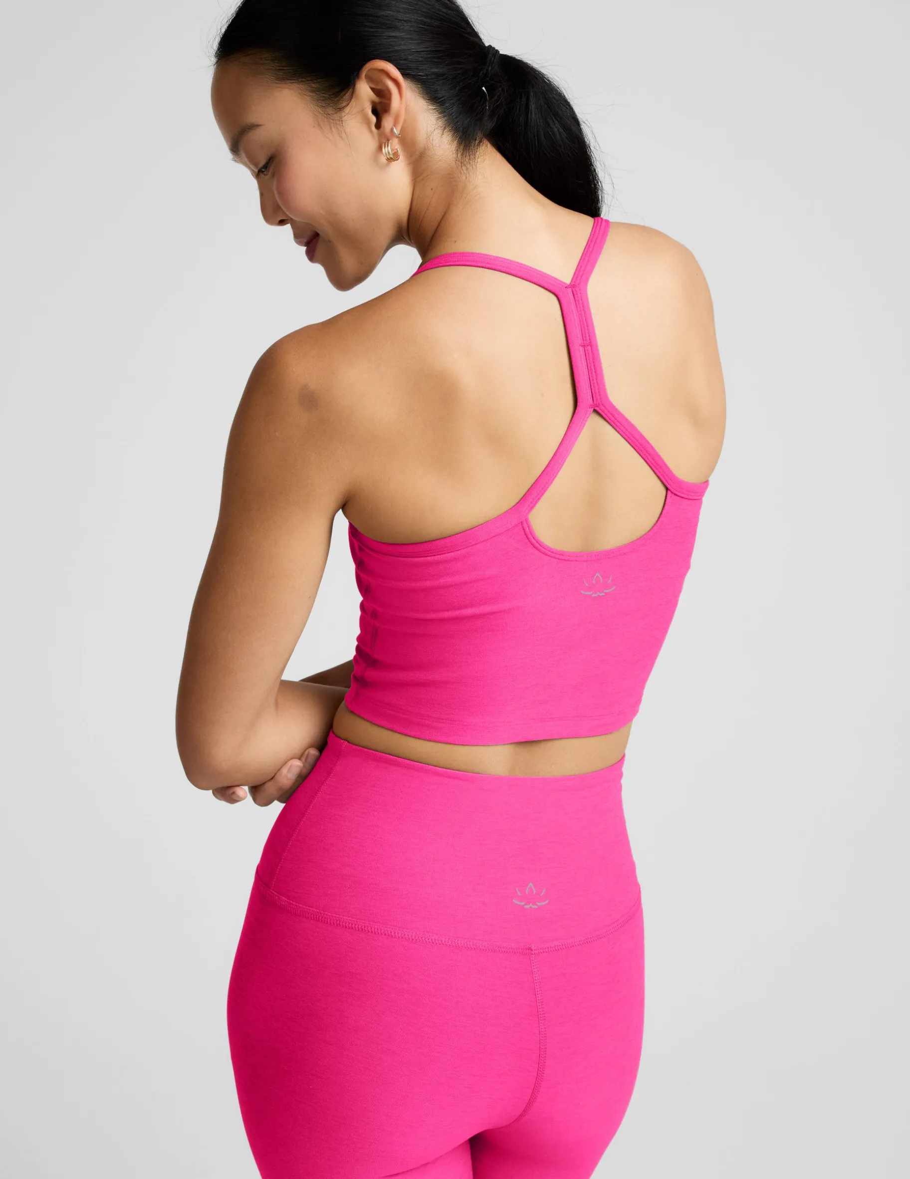 Spacedye™ Slim Racerback Cropped Tank