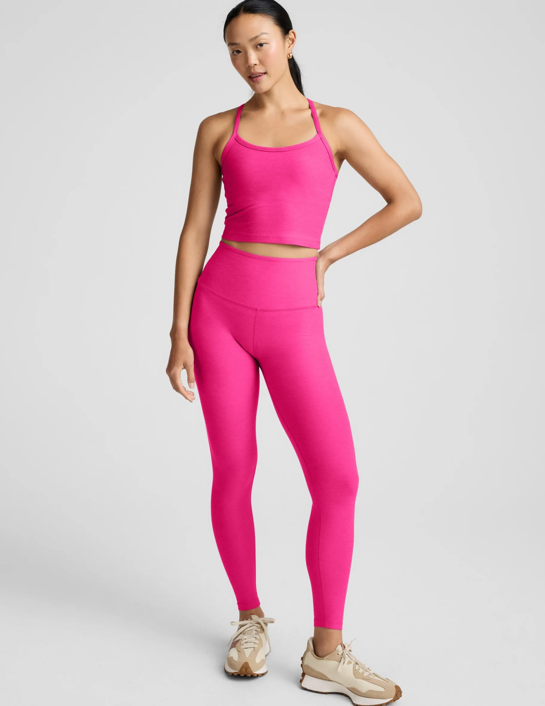 Spacedye™ Slim Racerback Cropped Tank
