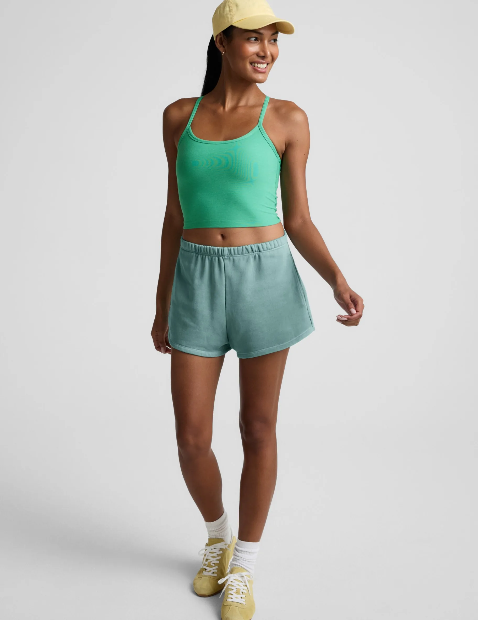 Spacedye™ Slim Racerback Cropped Tank