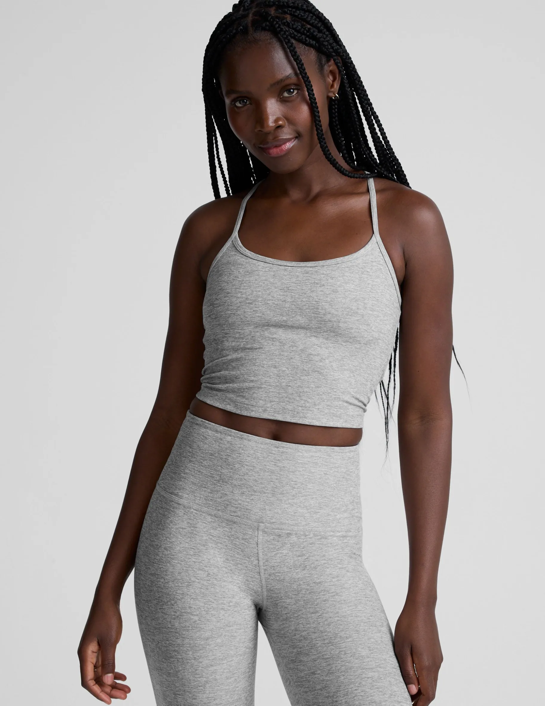 Spacedye™ Slim Racerback Cropped Tank