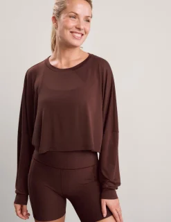 Studio Luxe Cropped Long Sleeve Tee