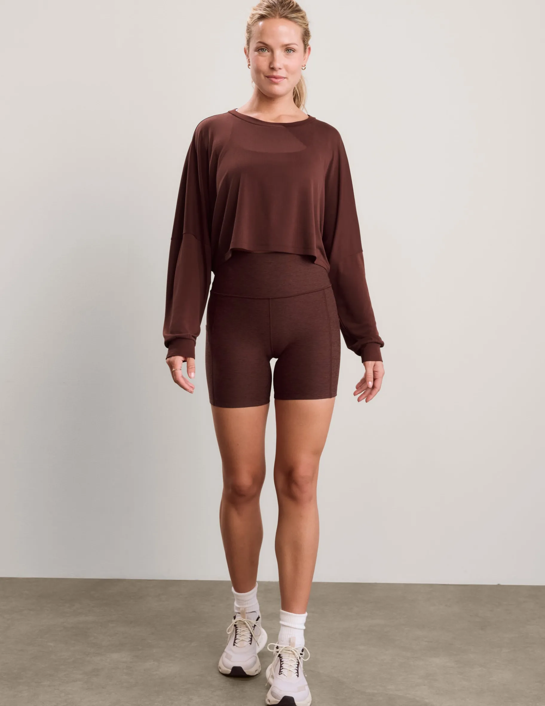 Studio Luxe Cropped Long Sleeve Tee