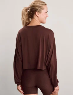 Studio Luxe Cropped Long Sleeve Tee