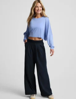 Studio Luxe Cropped Long Sleeve Tee