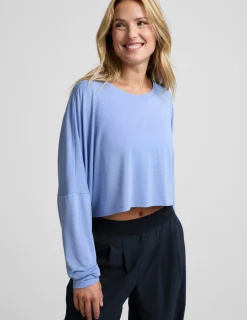 Studio Luxe Cropped Long Sleeve Tee