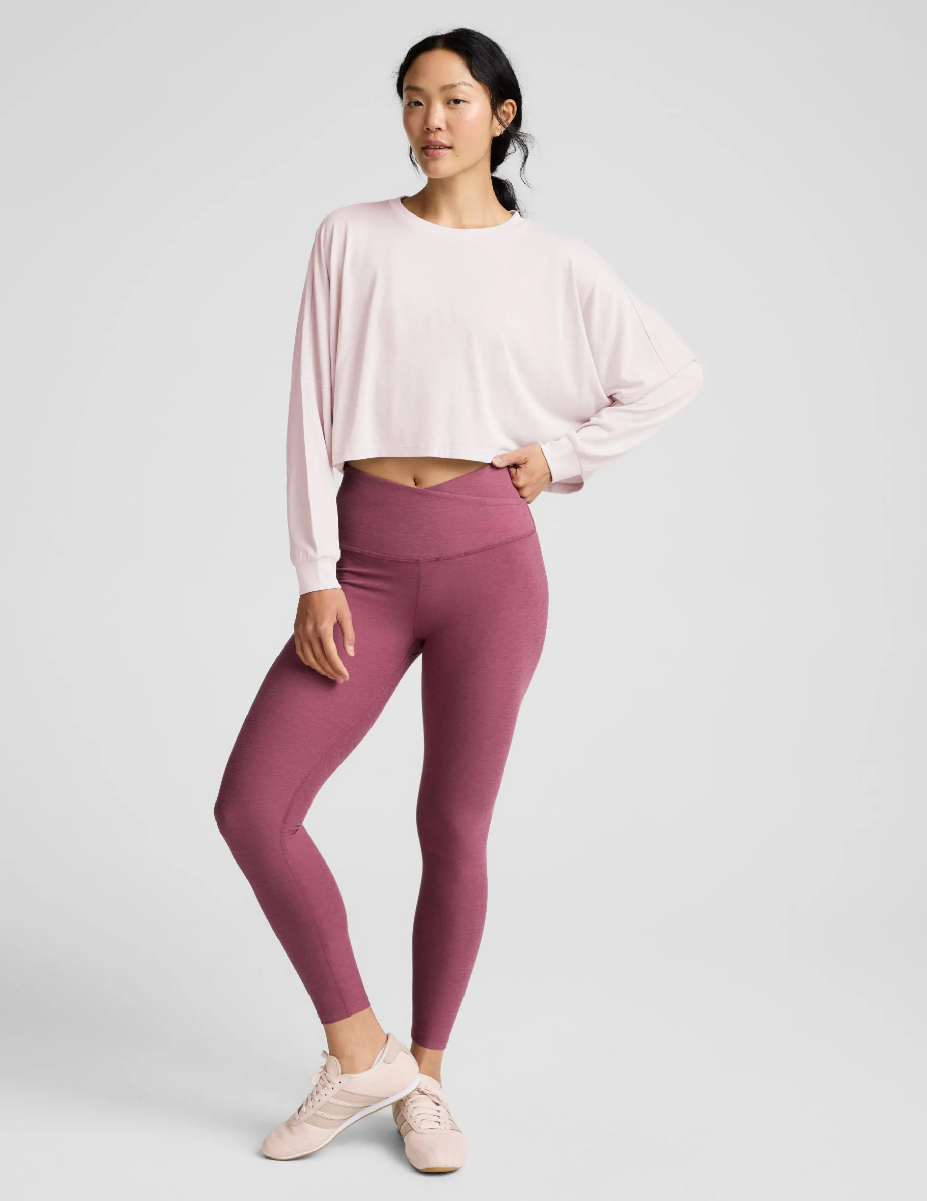 Studio Luxe Cropped Long Sleeve Tee