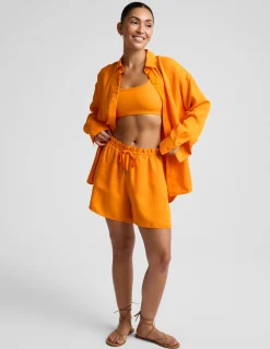 Sunkissed Cupro Button Down