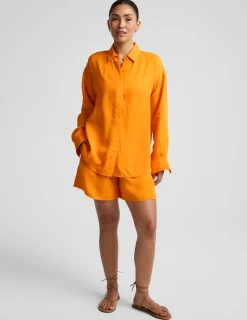 Sunkissed Cupro Button Down