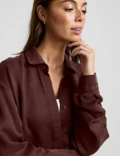 Sunkissed Cupro Button Down