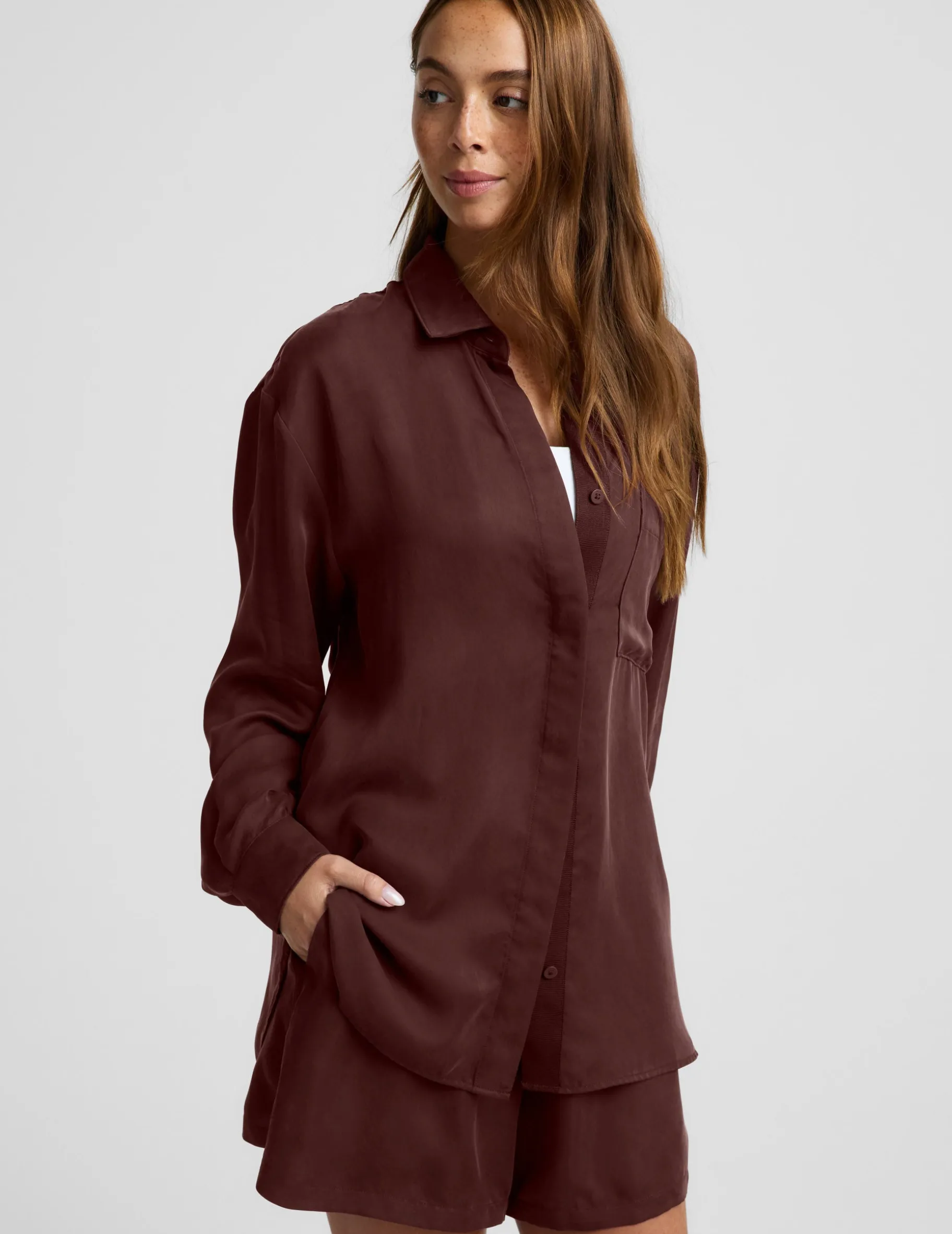 Sunkissed Cupro Button Down