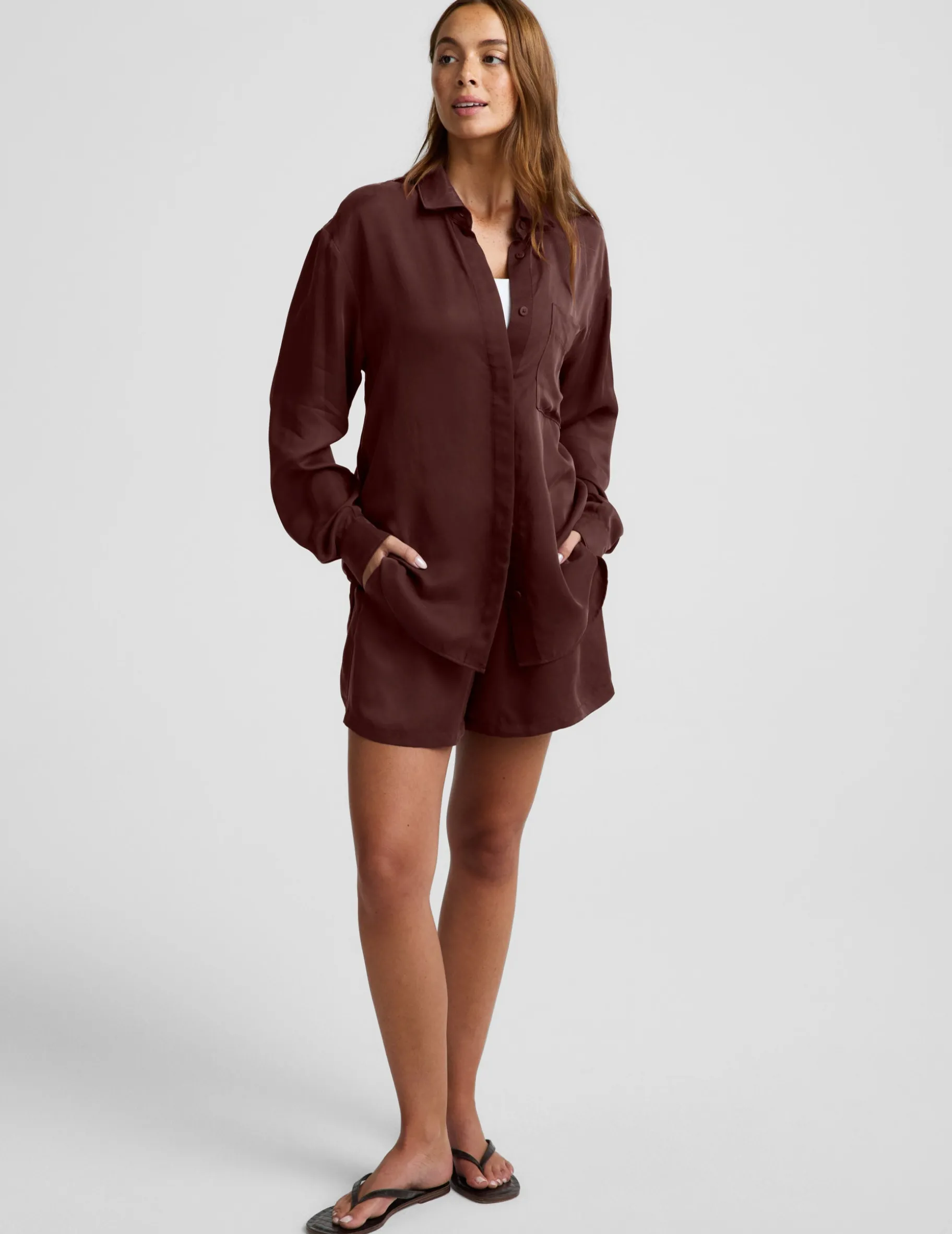 Sunkissed Cupro Button Down
