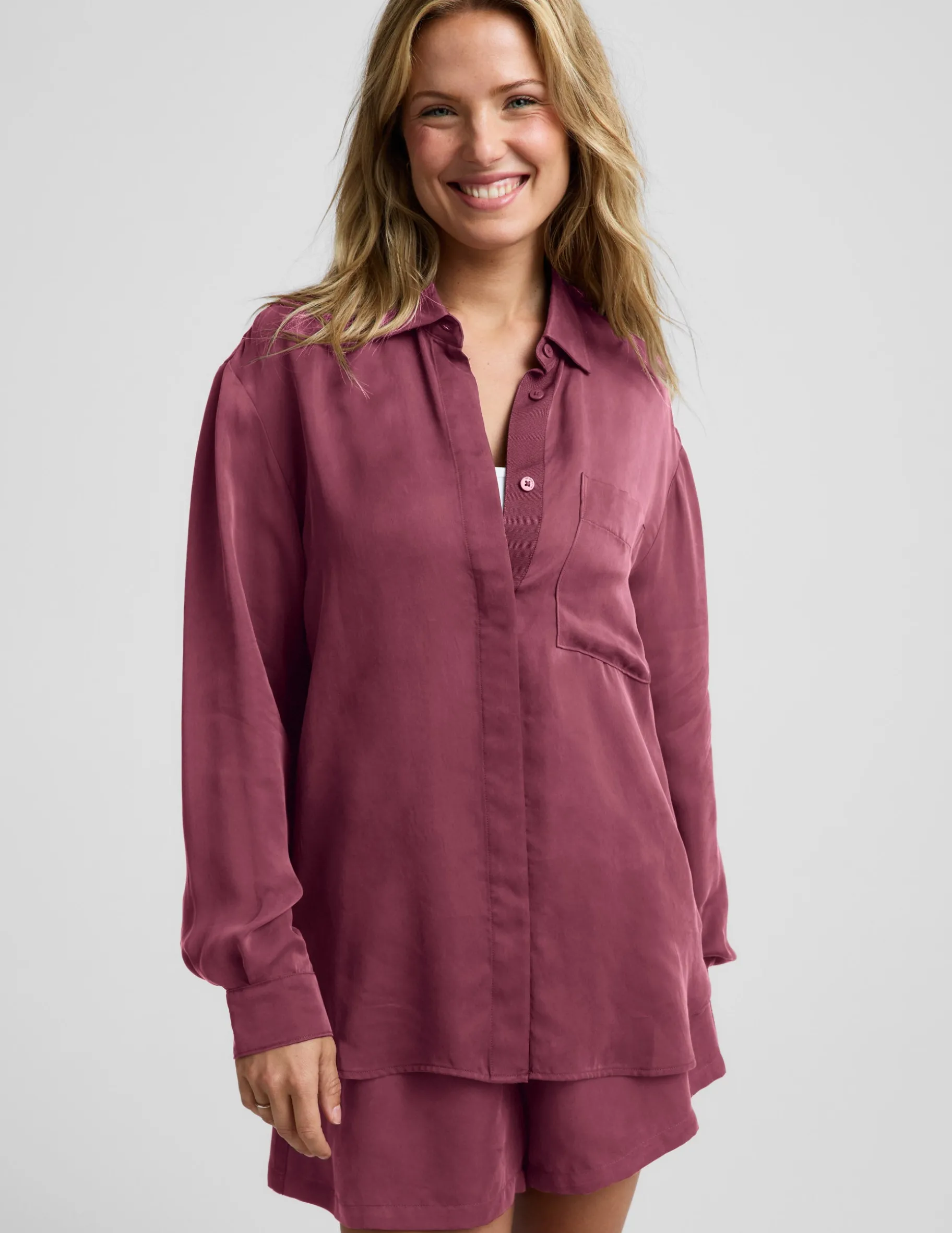 Sunkissed Cupro Button Down