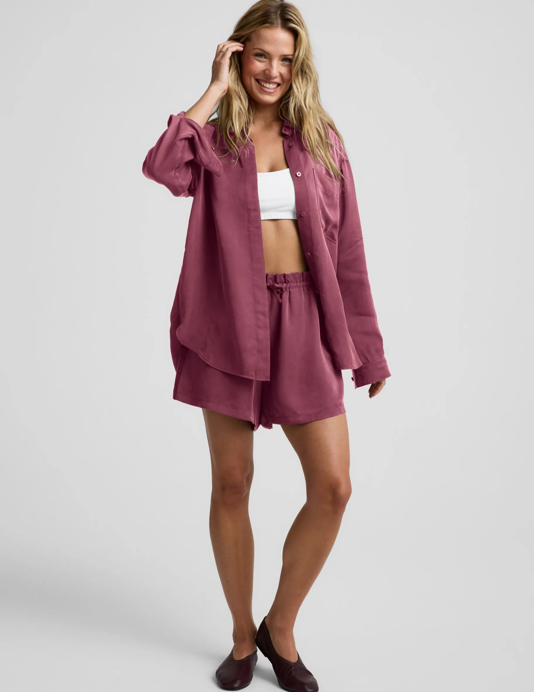 Sunkissed Cupro Button Down