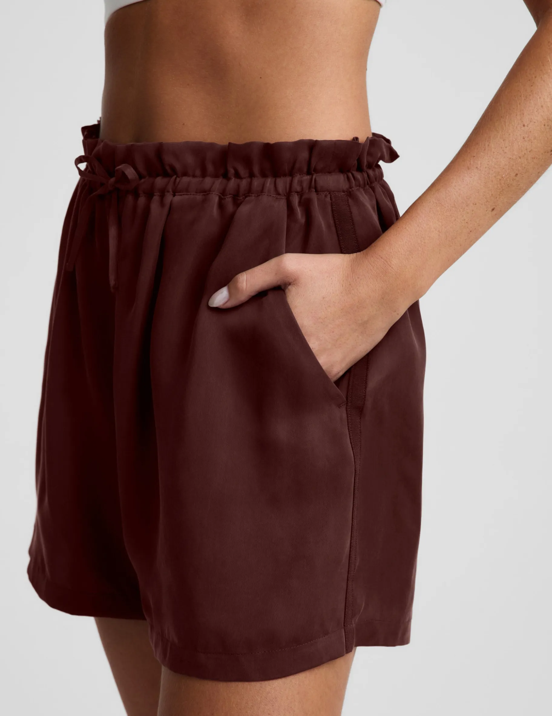 Sunkissed Cupro Drawstring Short