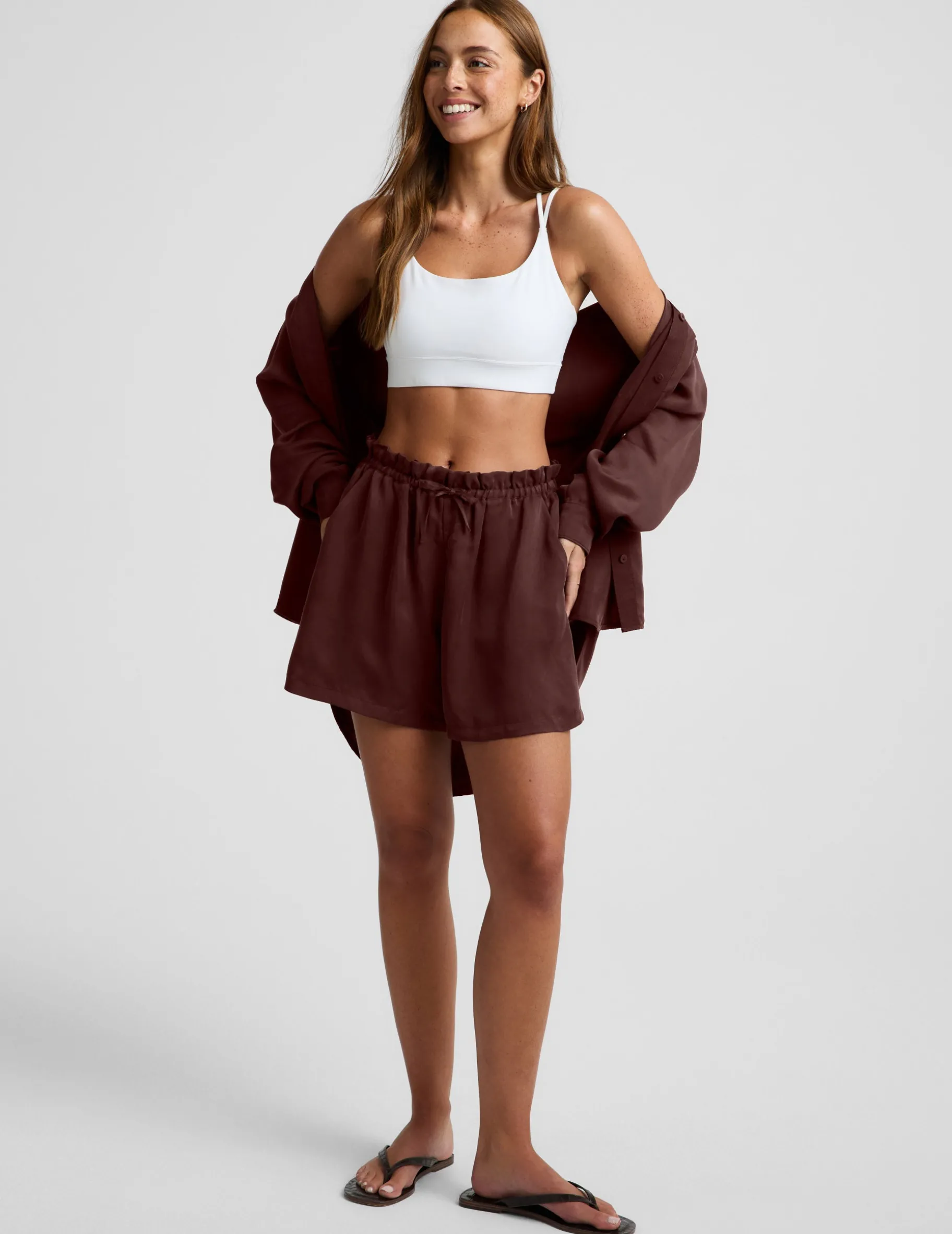 Sunkissed Cupro Drawstring Short