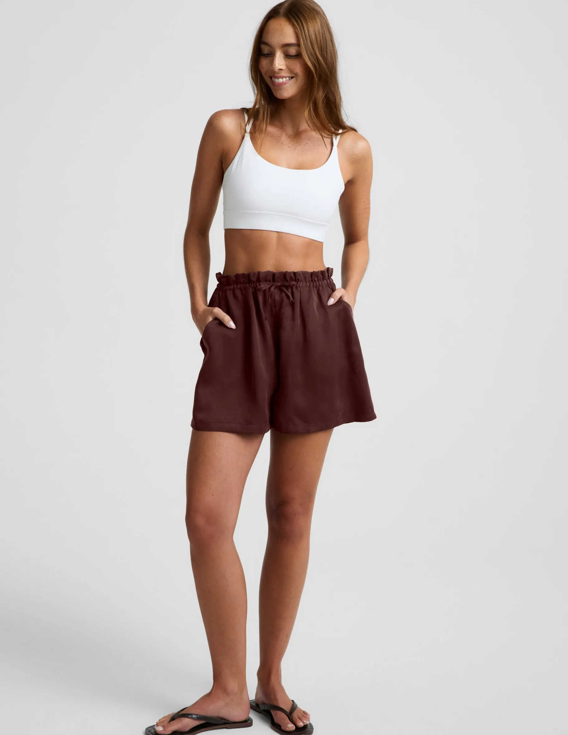 Sunkissed Cupro Drawstring Short