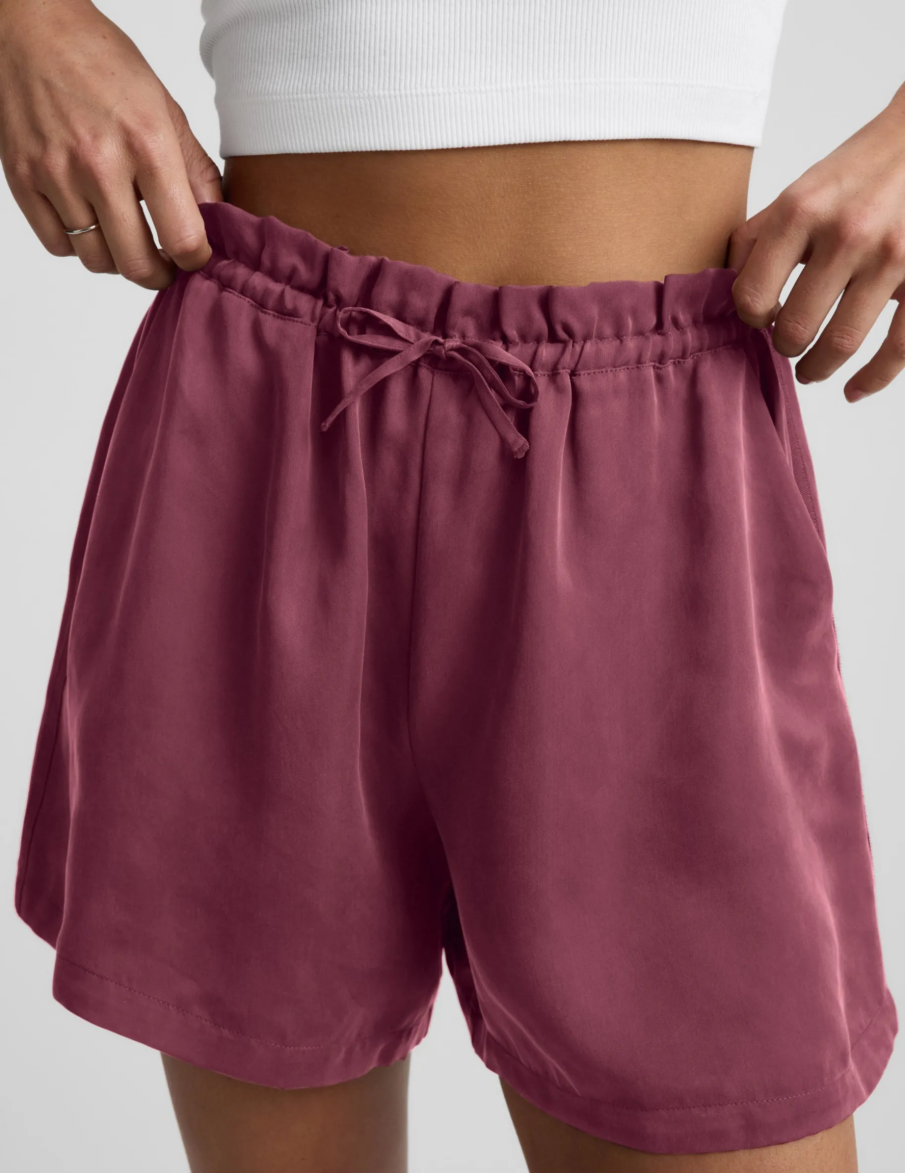 Sunkissed Cupro Drawstring Short