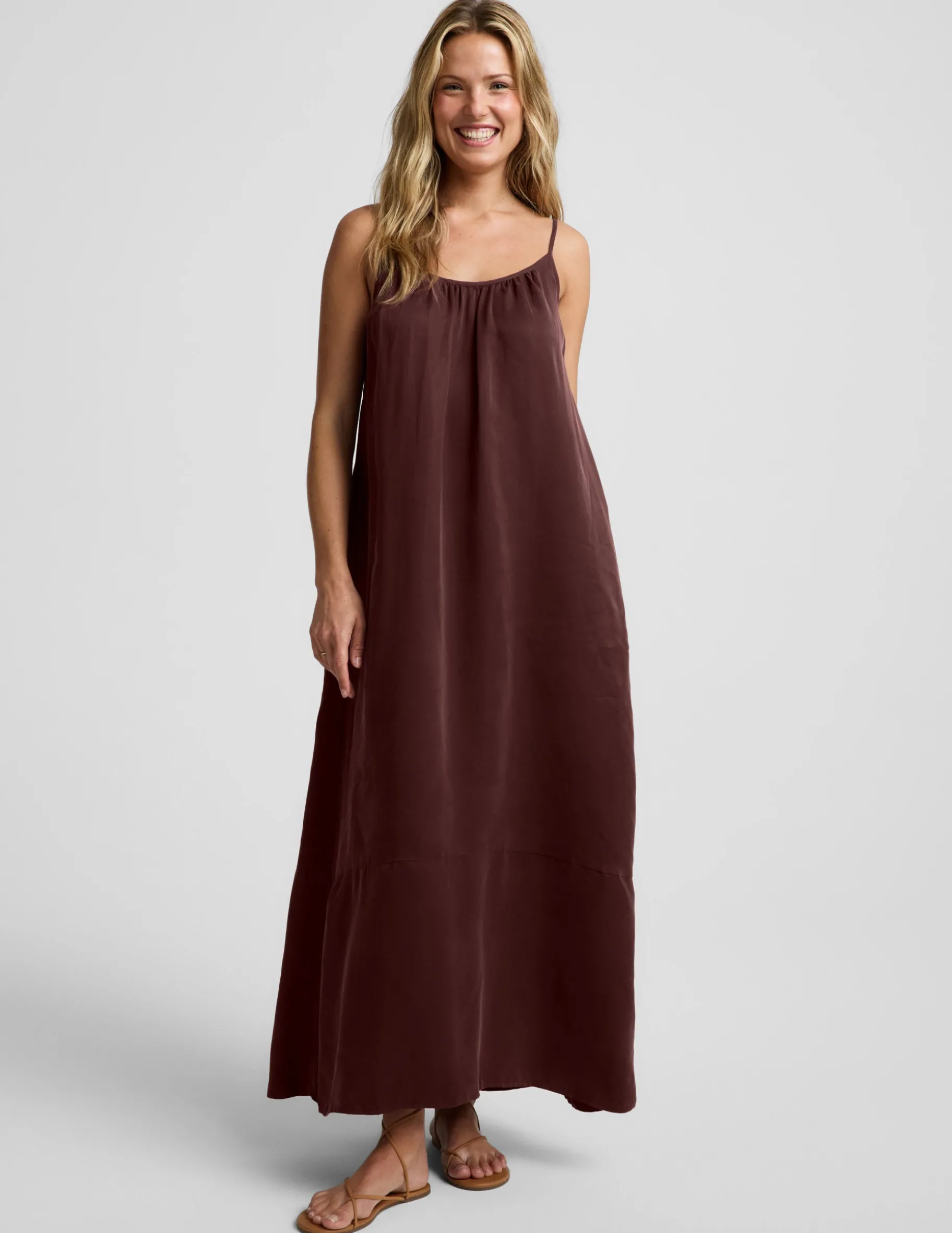 Sunkissed Cupro Maxi Dress