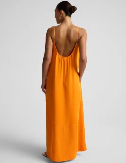 Sunkissed Cupro Maxi Dress