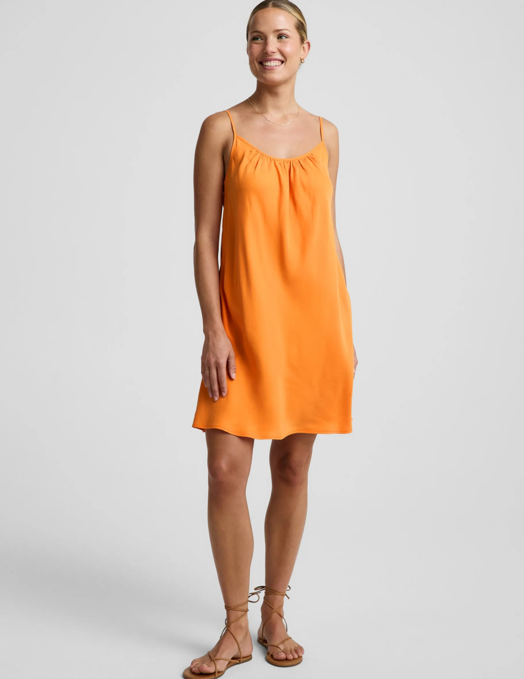 Sunkissed Cupro Mini Dress