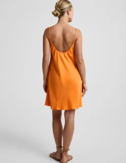 Sunkissed Cupro Mini Dress