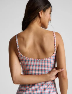 Sunwashed Gingham Midweight Spacedye™ Forever Dress