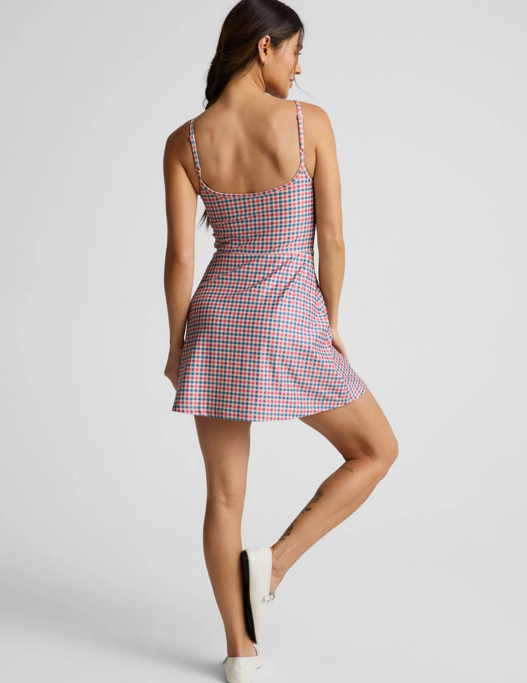 Sunwashed Gingham Midweight Spacedye™ Forever Dress