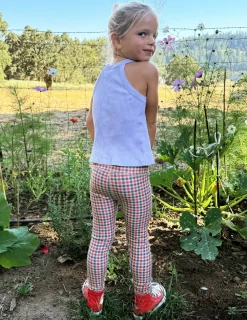Sunwashed Gingham SoftMark Toddler Legging