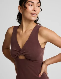 Twist Cutout Midi Dress
